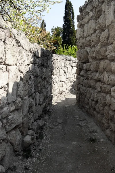 Straße einer antiken Stadt — Stockfoto