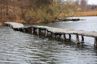 ahşap köprü Nehri Güz