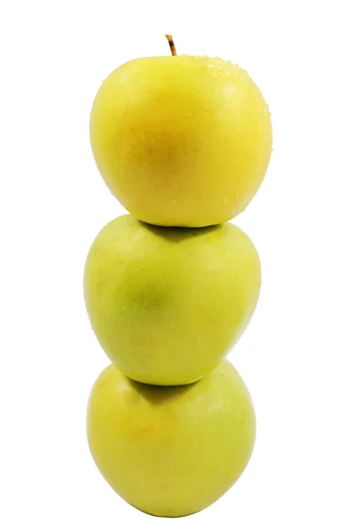 Tre äpplen — Stockfoto