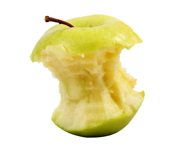 La mela semi-mangiata Fotografia Stock