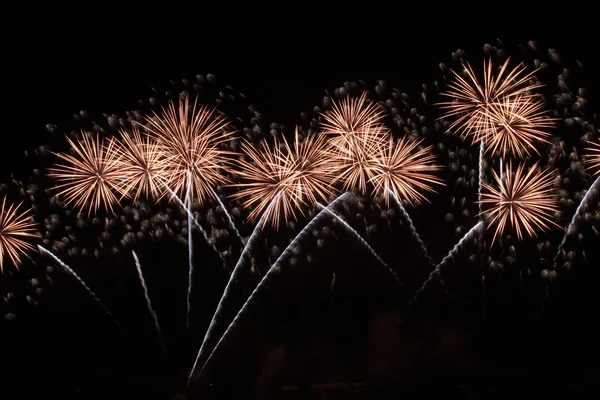 Group of starburst fireworks — Stock Photo, Image