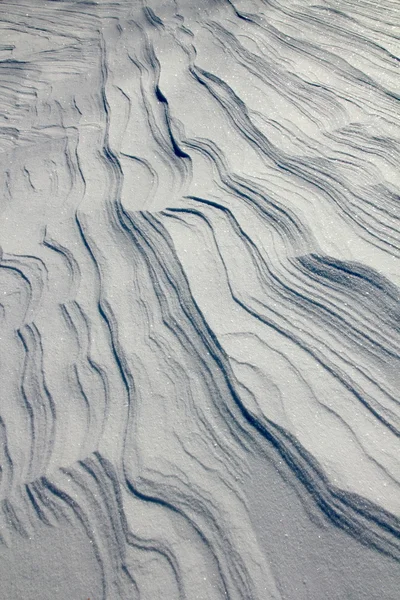 stock image Abstract snow patterns from high winds