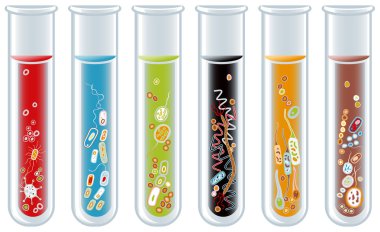 Collection of Test Tubes clipart