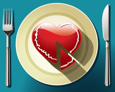 Heart Slice clipart