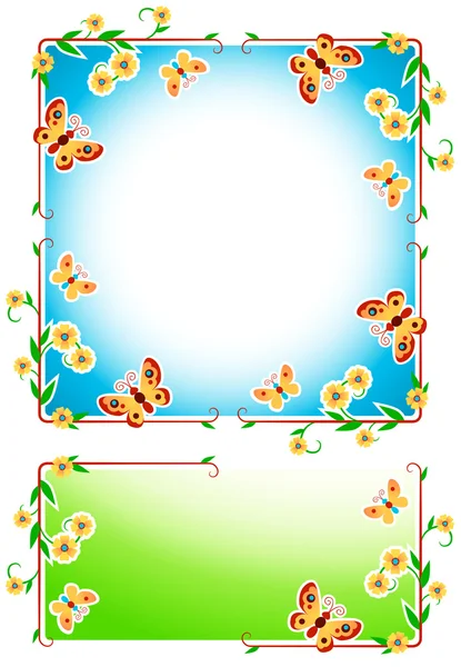 Floral Frames — Stock Vector