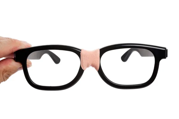 Occhiali nerd neri — Foto Stock