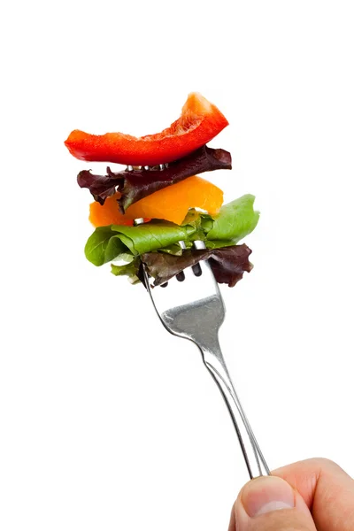 Fork and Bell Pepper — Stock Photo, Image
