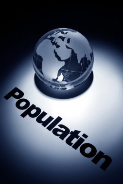 Global population growth clipart