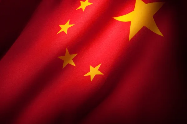 Kina flagga — Stockfoto