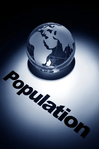 Глобальный прирост населения — стоковое фото