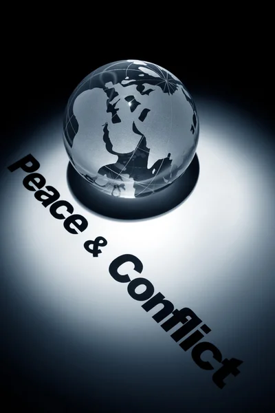 Fred og konflikt – stockfoto
