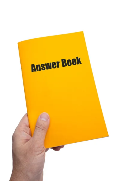 Answer Book — Stock Photo, Image