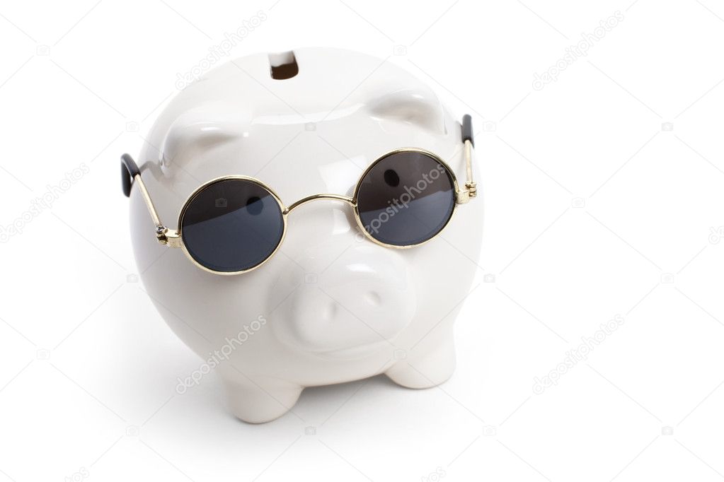 Piggy Bank and Sunglasses