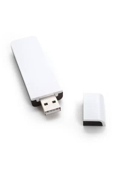 Vit USB-disk — Stockfoto