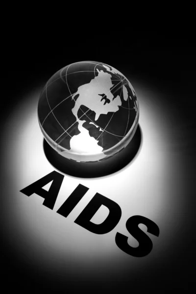 Слово СПИД — стоковое фото