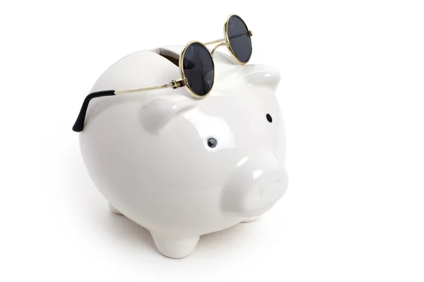 Piggy Bank and Sunglasses — Stock Photo, Image
