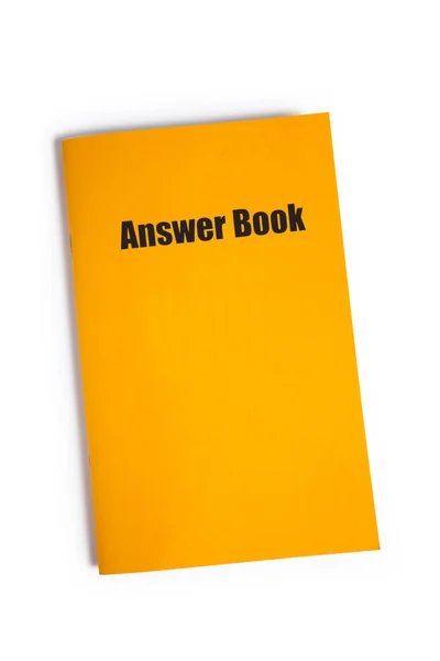 Answer Book — Stock Photo, Image