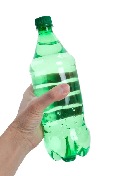 Зеленій воді пляшки — стокове фото