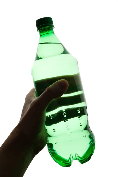 Yeşil su şişesi — Stok fotoğraf