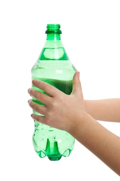 Groen water fles — Stockfoto