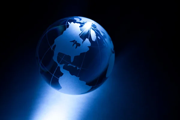 Globus niebieski — Zdjęcie stockowe
