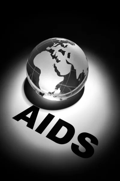 Całym świecie Aids — Zdjęcie stockowe