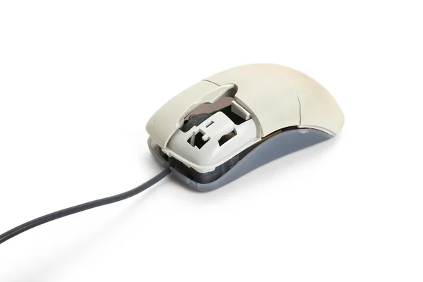 Rozbitá počítačová myš — Stock fotografie