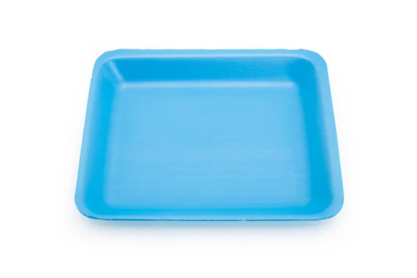 蓝色食品托盘 — 图库照片