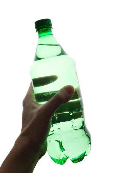 Πράσινο μπουκάλι νερό — Φωτογραφία Αρχείου