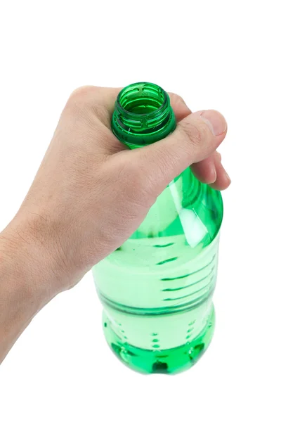 Πράσινο μπουκάλι νερό — Φωτογραφία Αρχείου