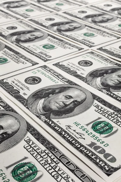 New Hundred Dollar Bills — Stock Photo, Image