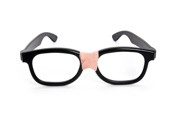 검은 괴상 한 안경 — 스톡 사진