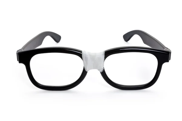 Zwarte nerd bril — Stockfoto