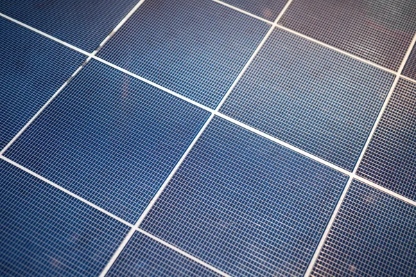 Painel de células solares — Fotografia de Stock