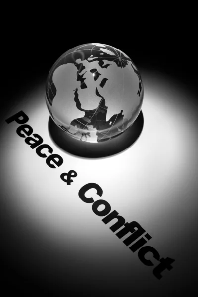 Fred og konflikt – stockfoto