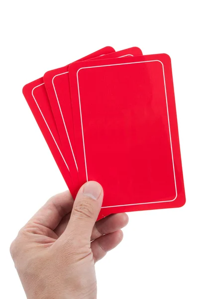 Красная карточка — стоковое фото