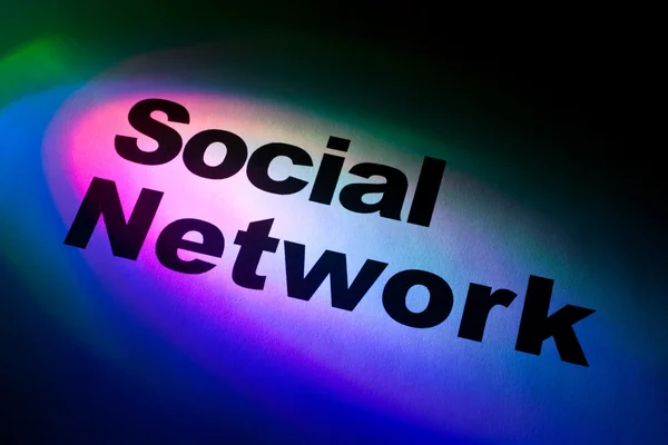 Соціальна мережа — стокове фото