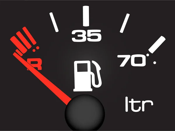 stock vector Petrol meter.