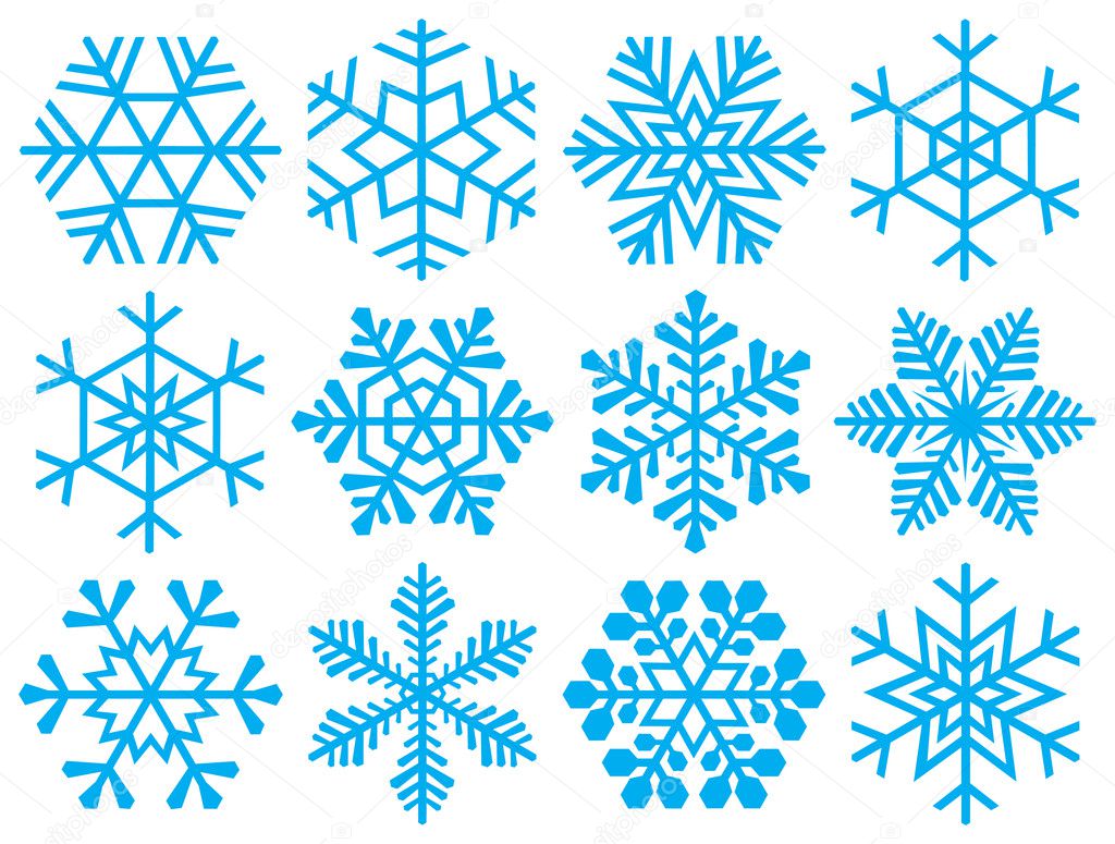 Collection of snowflakes.