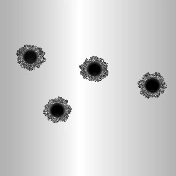 Bullet holes. — Stock Vector