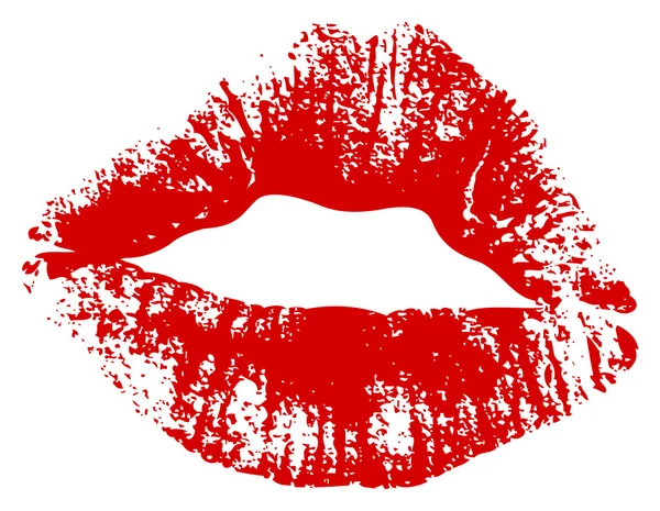 Empreinte baiser . — Image vectorielle