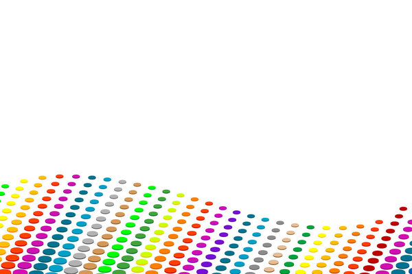Halftone colorful dots background.