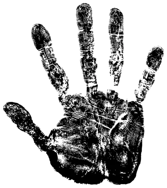 Empreinte main . — Image vectorielle