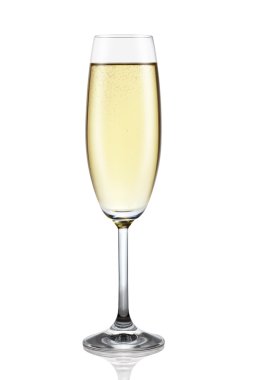 Glass of champagne. clipart