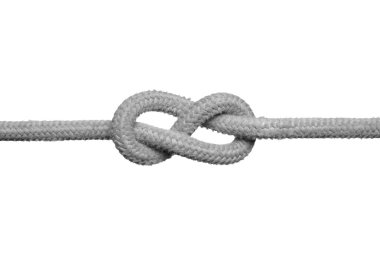 Knot on the rope. clipart