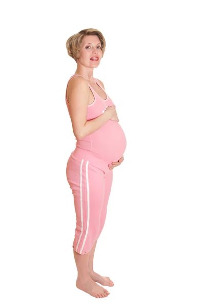 Kobieta w ciąży. — Zdjęcie stockowe