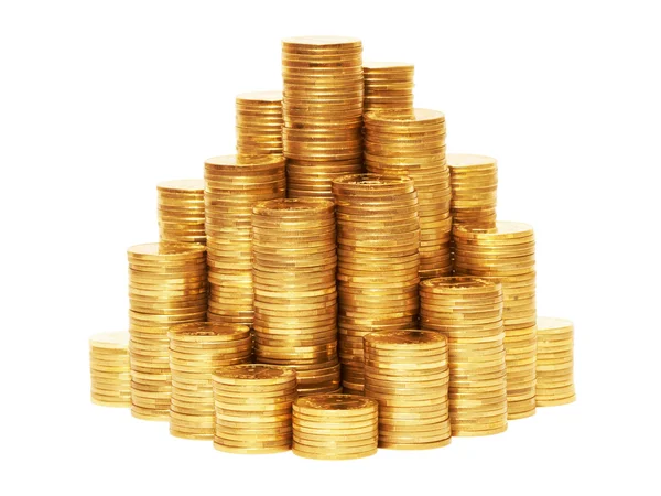 Coin pyramid. — Stock Photo, Image