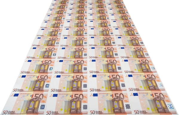 Fünfzig-Euro-Scheine. — Stockfoto