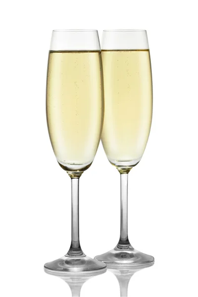 Два бокала шампанского. — стоковое фото