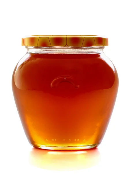 蜂蜜の瓶. — ストック写真